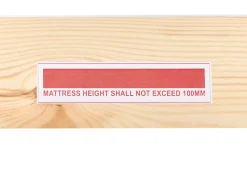 Letto a mezza altezza Legno di pino STAPLE 90 x 200 cm con Scivolo Marrone chiaro