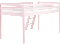 Letto a mezza altezza Legno di pino ASCOUX 90 x 200 cm Rosa
