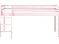 Letto a mezza altezza Legno di pino ASCOUX 90 x 200 cm Rosa