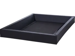 Letto ad acqua Pelle naturale NANTES 140 x 200 cm Bianco sporco