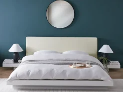 Letto ad acqua Pelle sintetica ZEN 160 x 200 cm Bianco