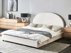 Letto ad acqua Tessuto VAUCLUSE 160 x 200 cm Bianco sporco