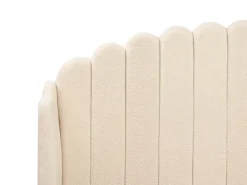 Letto Bouclé AMBILLOU 180 x 200 cm Beige