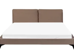 Letto Bouclé MELLE 180 x 200 cm Marrone