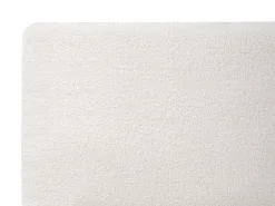 Letto Bouclé MELLE 180 x 200 cm Bianco sporco