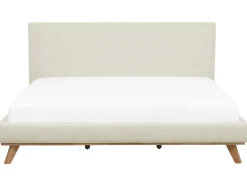 Letto Ciniglia TALENCE 180 x 200 cm Beige chiaro