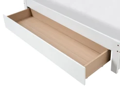 Letto con cassetti contenitore senza testata Legno GIAT 180 x 200 cm Bianco