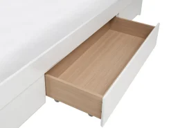 Letto con cassetti contenitore senza testata Legno GIAT 180 x 200 cm Bianco