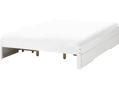 Letto con cassetti contenitore senza testata Legno GIAT 180 x 200 cm Bianco