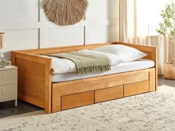 Letto con cassetti contenitori Legno CAHORS 90 x 200 cm Marrone