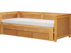 Letto con cassetti contenitori Legno CAHORS 90 x 200 cm Marrone