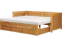 Letto con cassetti contenitori Legno CAHORS 90 x 200 cm Marrone
