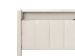 Letto con LED Tessuto BEAULIEU 180 x 200 cm con contenitore con porta USB Beige