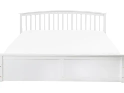 Letto contenitore Legno di pino CLARBEC 180 x 200 cm Bianco