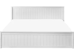 Letto contenitore Legno di pino LAMBRES 180 x 200 cm Bianco