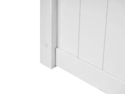 Letto contenitore Legno di pino LAMBRES 180 x 200 cm Bianco