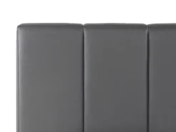 Letto contenitore Pelle sintetica DREUX 180 x 200 cm Grigio scuro