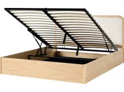Letto contenitore PEROUGES 180 x 200 cm Marrone chiaro