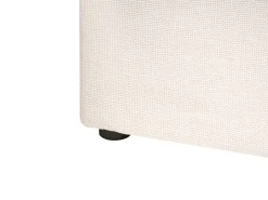 Letto contenitore Tessuto LAGARDE 160 x 200 cm Bianco sporco