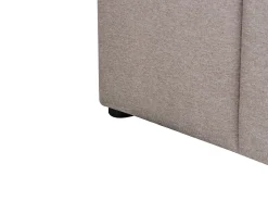 Letto contenitore Tessuto CASTELNAVET 180 x 200 cm Tortora