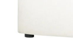 Letto contenitore Tessuto BOUSSE 140 x 200 cm Bianco sporco