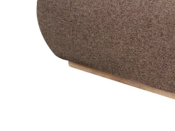 Letto contenitore Tessuto CAMPAGNE 180 x 200 cm Marrone scuro