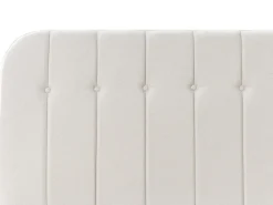 Letto contenitore Tessuto CHALLANS 180 x 200 cm Bianco sporco