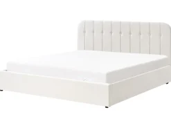 Letto contenitore Tessuto CHALLANS 180 x 200 cm Bianco sporco