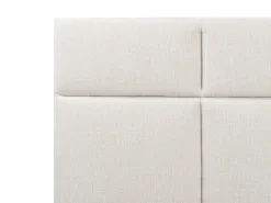 Letto contenitore Tessuto LAGORD 180 x 200 cm Bianco sporco