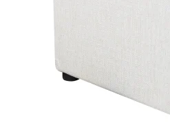 Letto contenitore Tessuto LAGORD 180 x 200 cm Bianco sporco