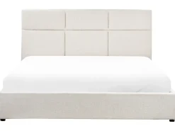Letto contenitore Tessuto LAGORD 180 x 200 cm Bianco sporco