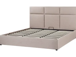Letto contenitore Tessuto LAGORD 180 x 200 cm Tortora