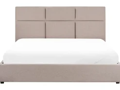Letto contenitore Tessuto LAGORD 180 x 200 cm Tortora
