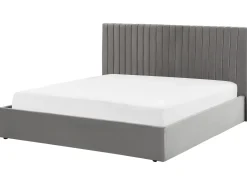 Letto contenitore Velluto VION 180 x 200 cm Grigio