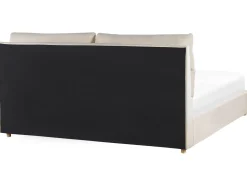 Letto contenitore Velluto BATILLY 180 x 200 cm Beige chiaro