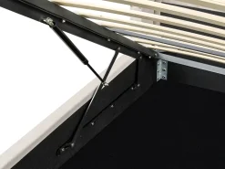 Letto contenitore Velluto LUBBON 140 x 200 cm Tortora