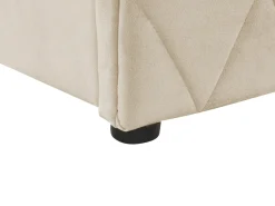 Letto contenitore Velluto ROCHEFORT 180 x 200 cm Beige