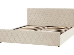 Letto contenitore Velluto ROCHEFORT 180 x 200 cm Beige