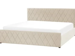 Letto contenitore Velluto ROCHEFORT 180 x 200 cm Beige