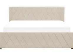 Letto contenitore Velluto ROCHEFORT 180 x 200 cm Beige