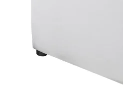 Letto contenitore Velluto BOUSSE 180 x 200 cm Grigio chiaro