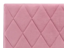 Letto contenitore Velluto ROCHEFORT 160 x 200 cm Rosa