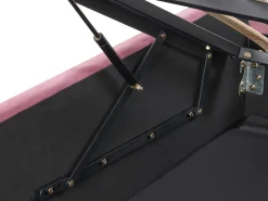 Letto contenitore Velluto ROCHEFORT 160 x 200 cm Rosa