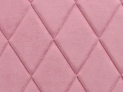 Letto contenitore Velluto ROCHEFORT 160 x 200 cm Rosa