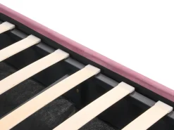 Letto contenitore Velluto ROCHEFORT 160 x 200 cm Rosa
