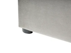 Letto contenitore Velluto LUBBON 140 x 200 cm Grigio chiaro