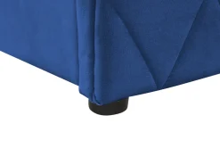 Letto contenitore Velluto ROCHEFORT 180 x 200 cm Blu marino