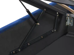 Letto contenitore Velluto ROCHEFORT 180 x 200 cm Blu marino