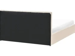 Letto contenitore Velluto DREUX 180 x 200 cm Beige chiaro