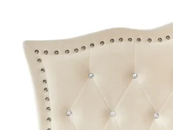 Letto contenitore Velluto METZ 90 x 200 cm Beige
